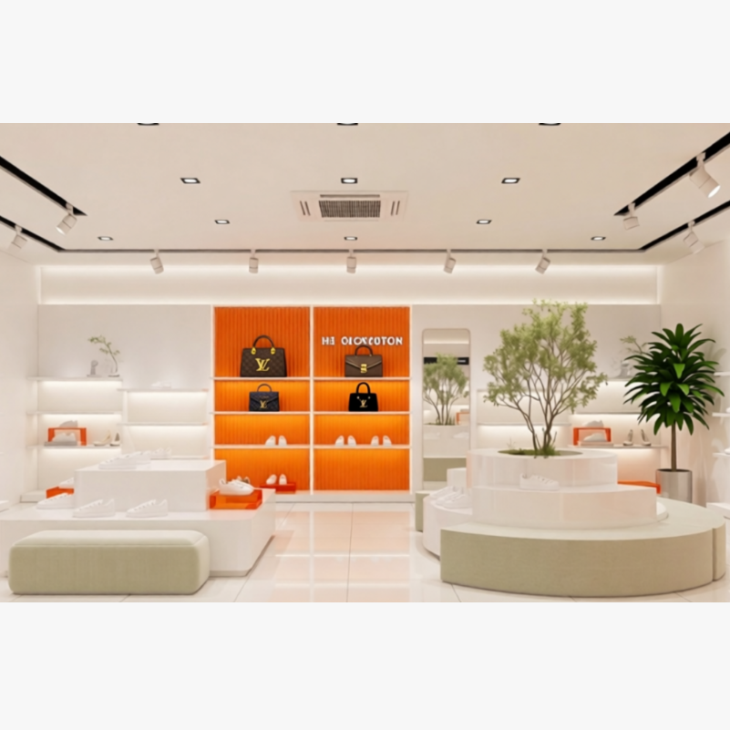 Shoe bag whole store design